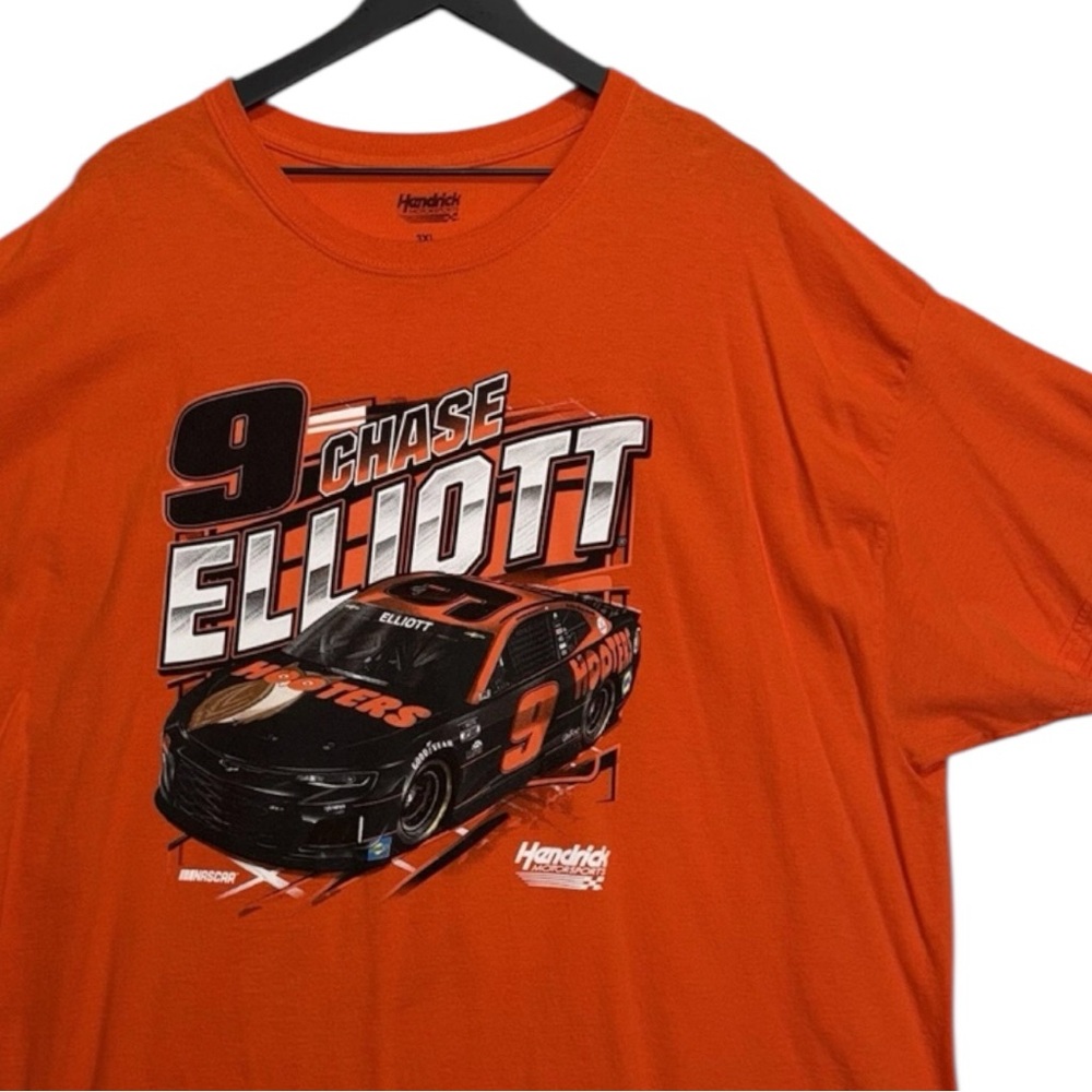 Chase Elliott #9 Hooter's Orange T Shirt Hendrick Motorsports 3XL